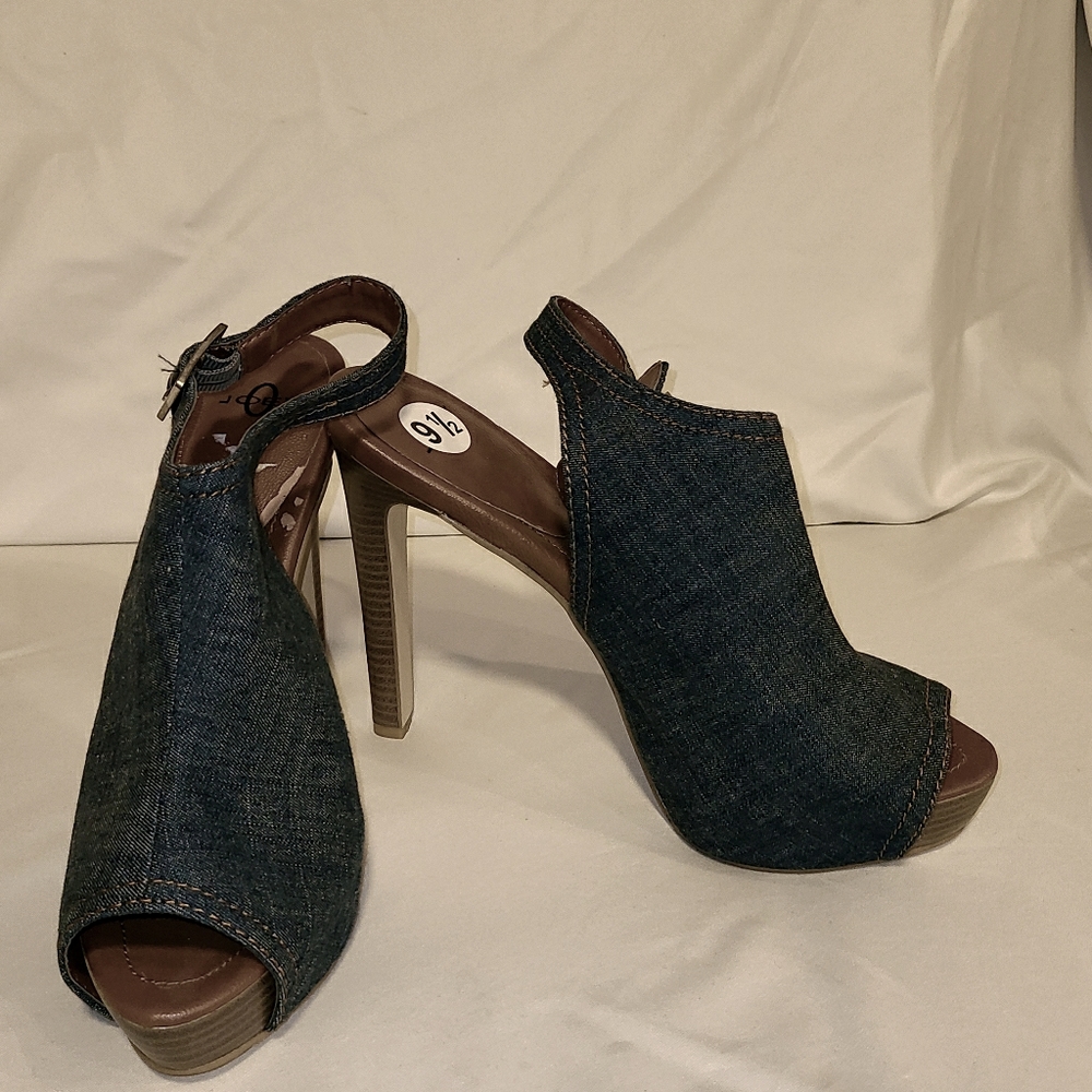 Blue jeans sandals